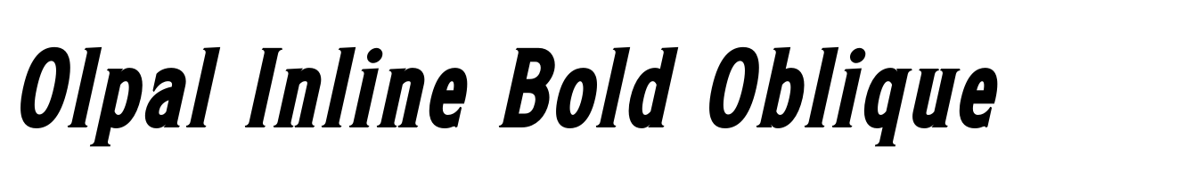 Olpal Inline Bold Oblique